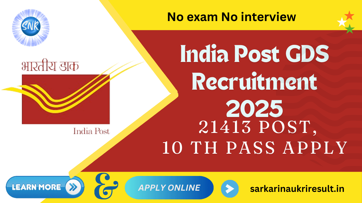 India Post GDS Recruitment 2025 India Post GDS Recruitment 2025