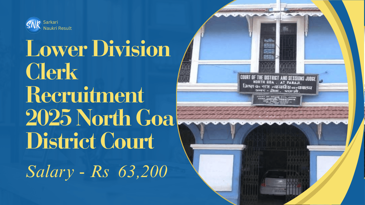 Goa LDC Recruitment 2025