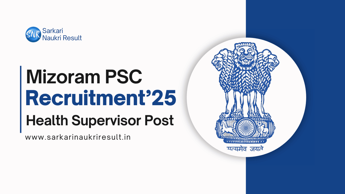 Golden Opportunity Apply Now for Mizoram PSC Recruitment 2025 1 Mizoram PSC Recruitment 2025