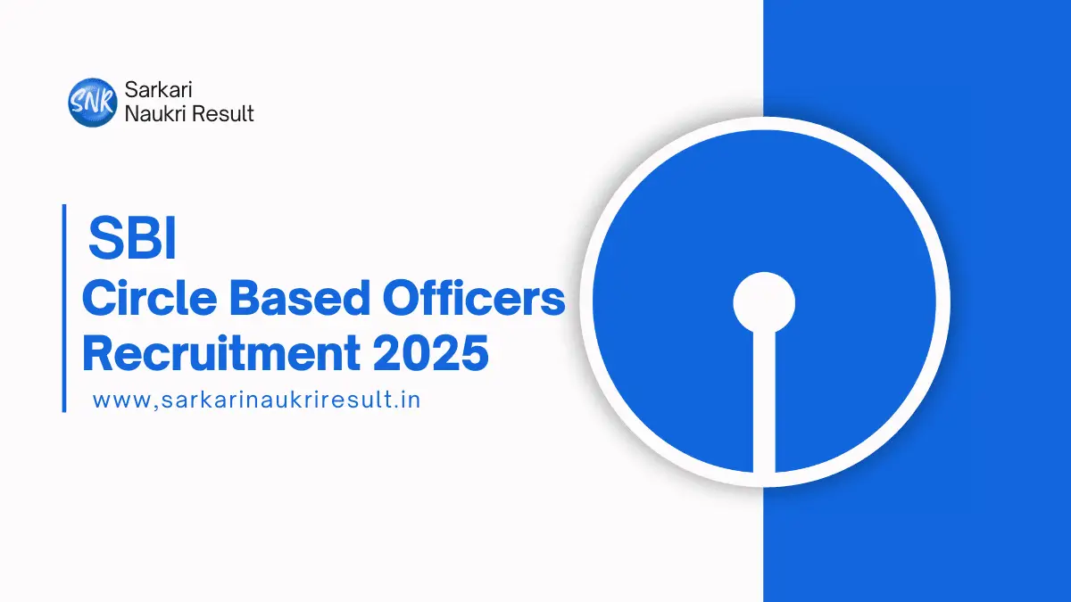 SBI Circle Based Officers CBO Recruitment 2025 Apply Now Online 1 SBI Circle Based Officers CBO Recruitment 2025
