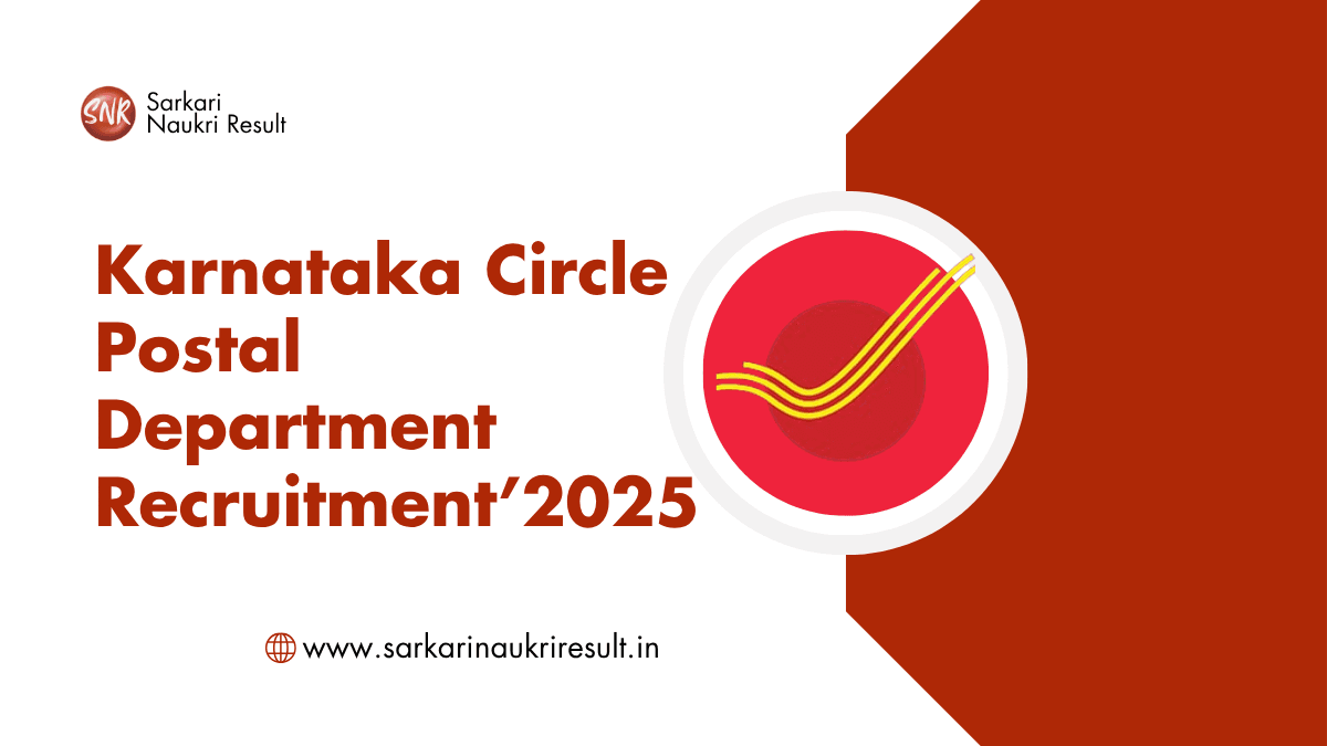 Apply Offline Karnataka Postal Circle Recruitment 2025 Notification for 129 Post of Postal Assistant, Sorting Assistant 1 Karnataka Postal Circle Recruitment 2025