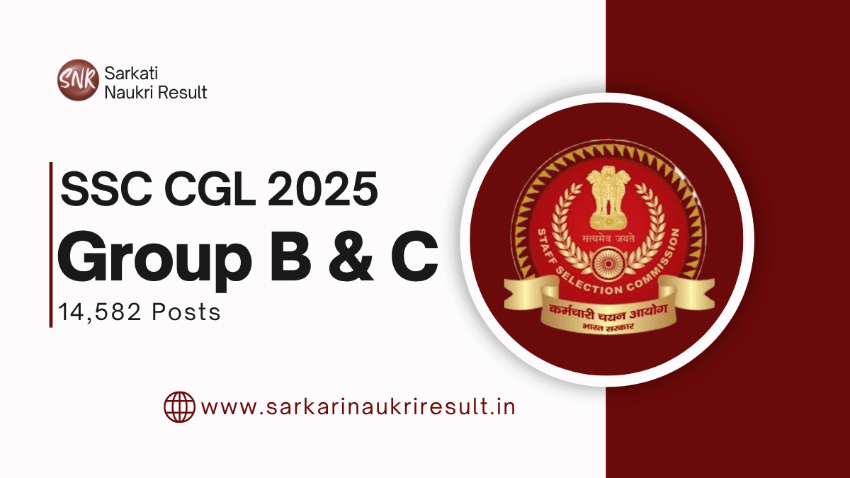 SSC CGL 2025 Notification Released for 14582 Posts Apply Online 1 SSC CGL 2025 Notification