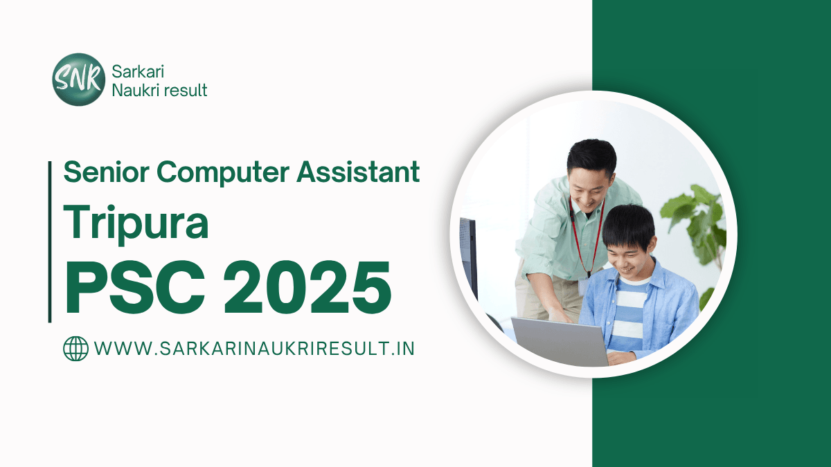 TPSC Tripura Public Service Commission 2025 Apply Now For Group C Post 1 TPSC Tripura Public Service Commission 2025
