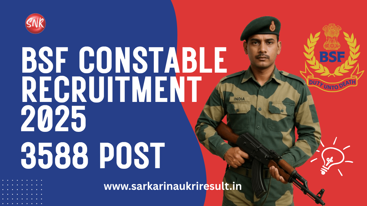 BSF Constable Recruitment 2025