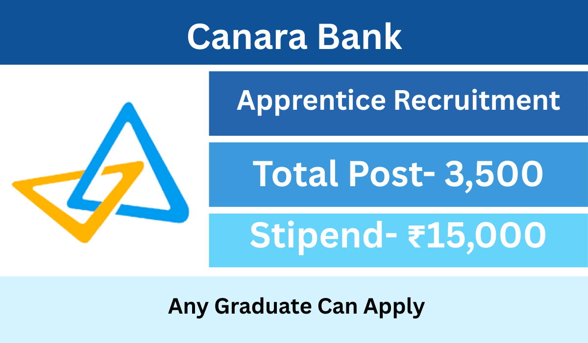Canara Bank Apprentice Recruitment 2025