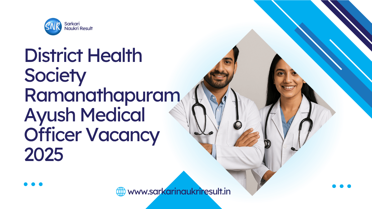 Ayush Medical Officer Ramanathapuram 2025