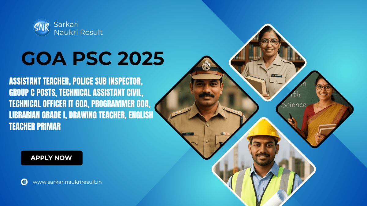 Goa GSSC Recruitment Notification 2025