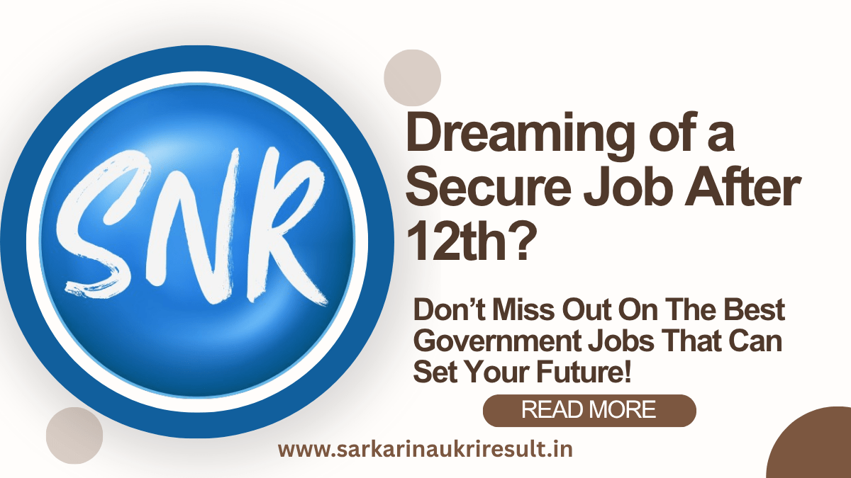 Government Jobs After 12th