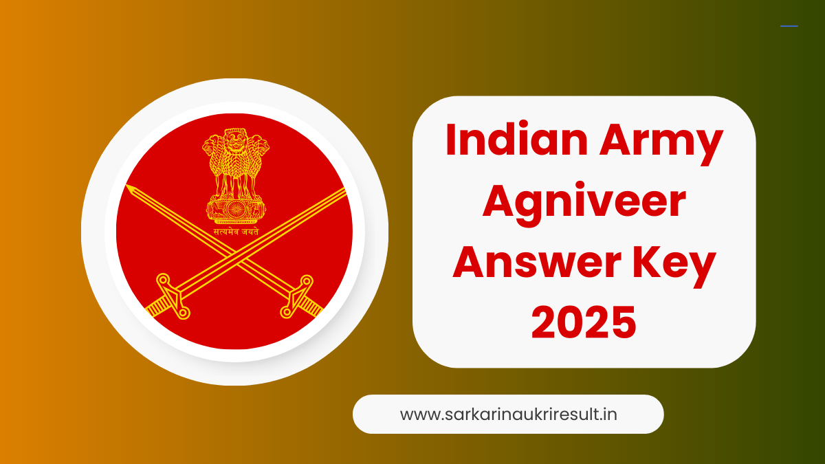 Indian Army Agniveer 2025 Answer Key