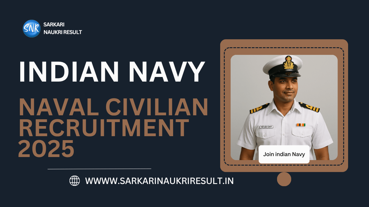 Indian Navy Naval Civilian Recruitment 2025