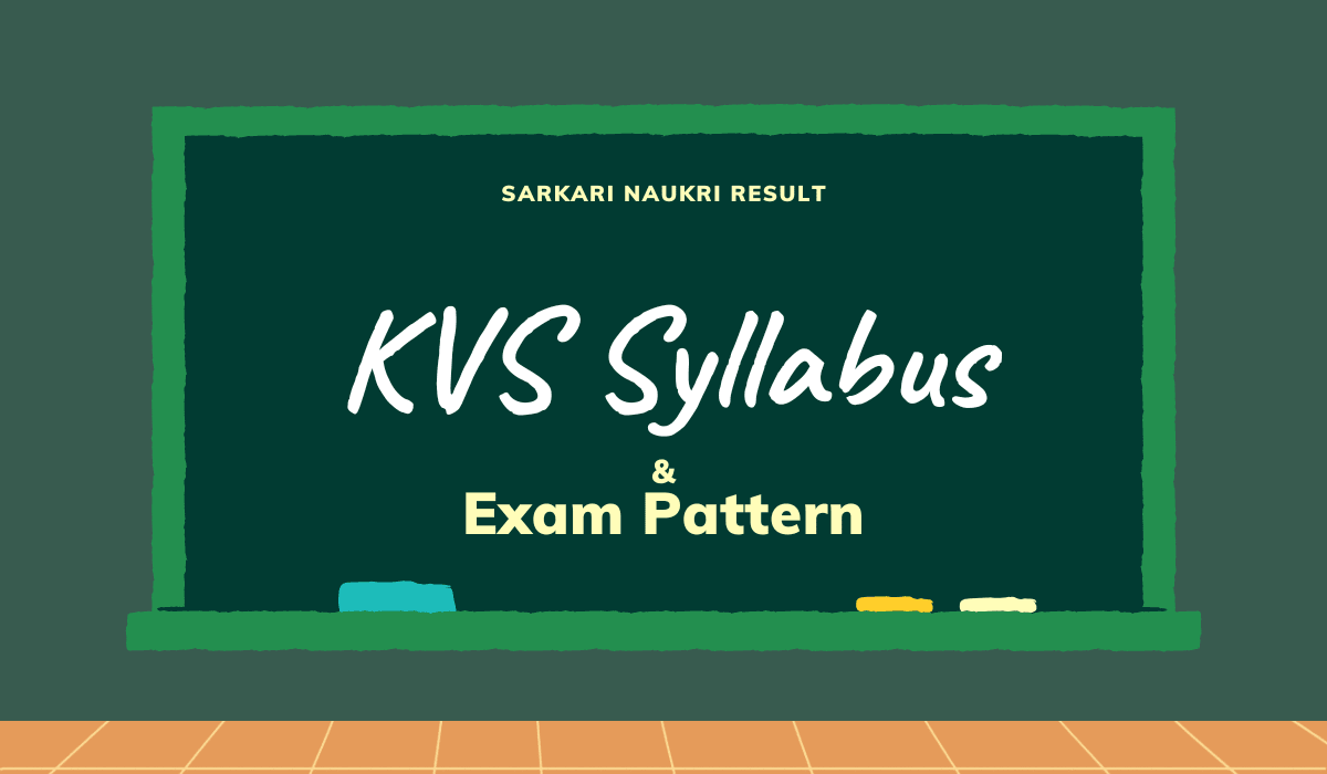 KVS Syllabus 2025
