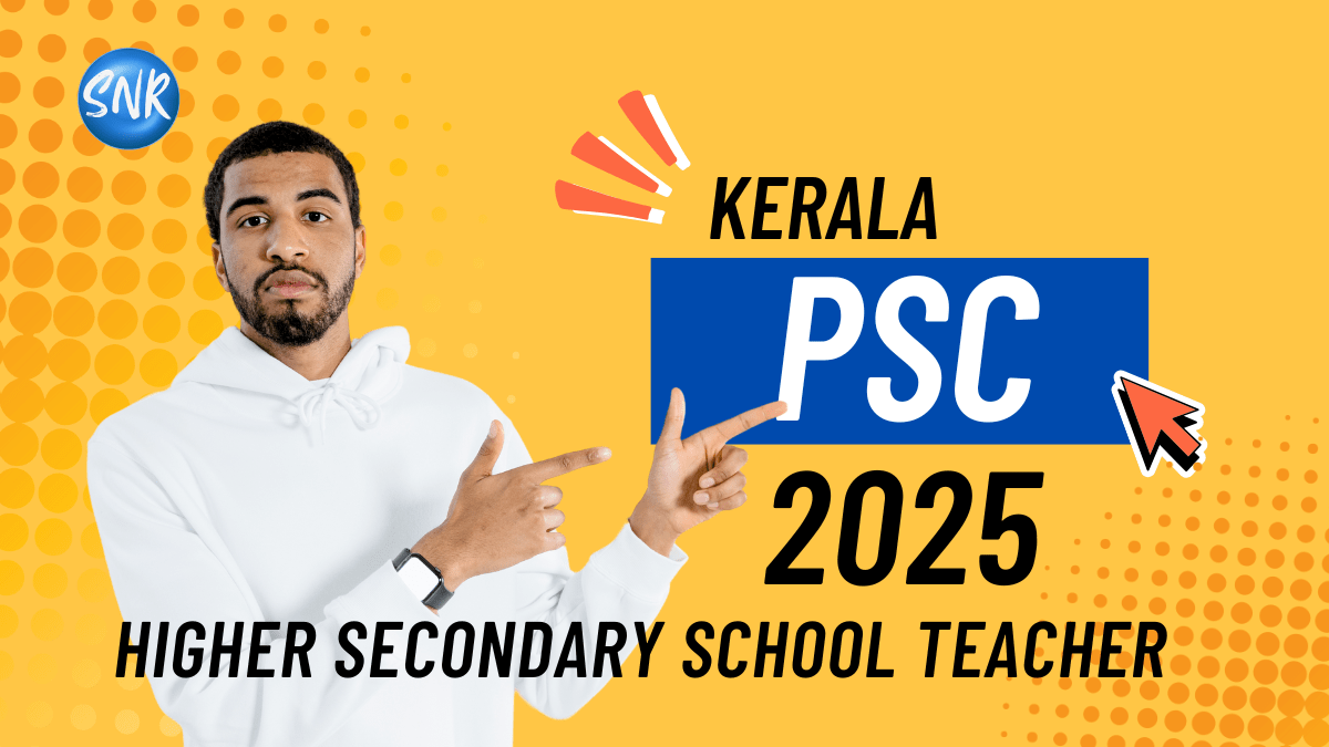 Kerala PSC Higher Secondary School Teacher Commerce Recruitment 2025