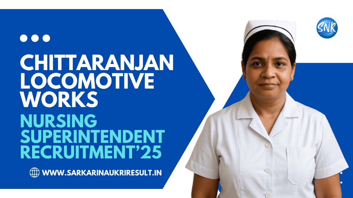 Nursing Superintendent Vacancy 2025 CLW