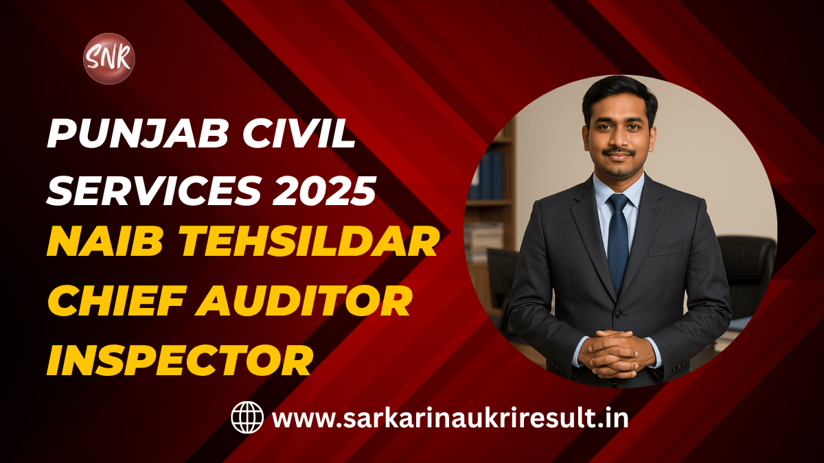 Punjab Naib Tehsildar Recruitment 2025