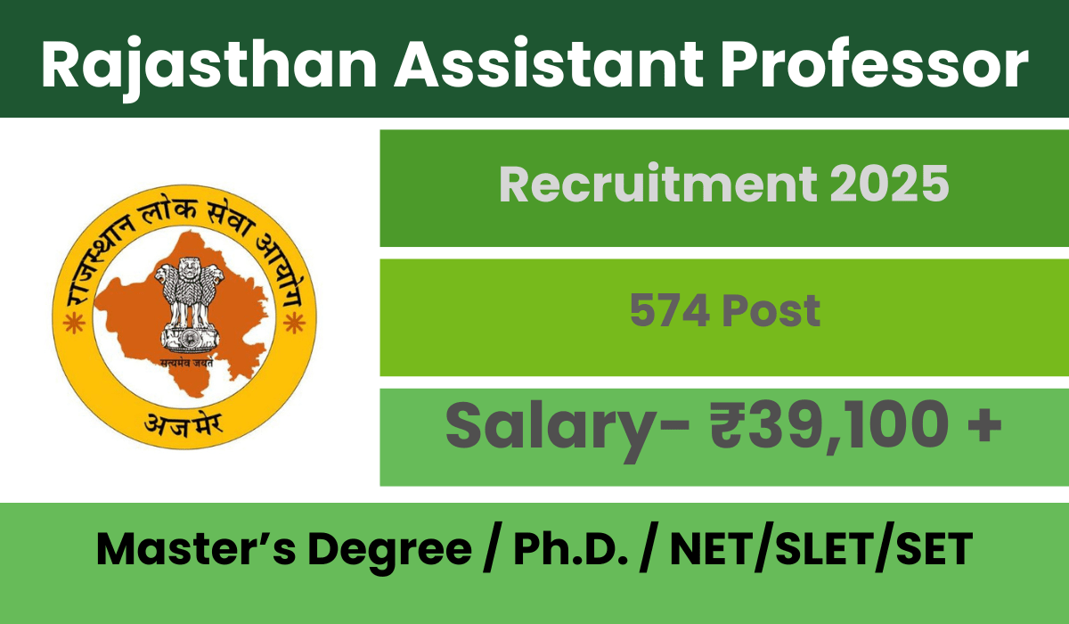 RPSC Assistant Professor Recruitment 2025