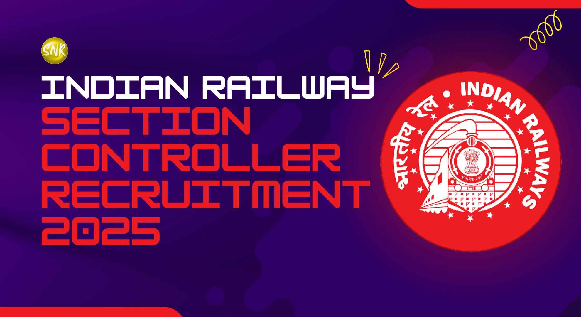 RRB Section Controller Recruitment 2025