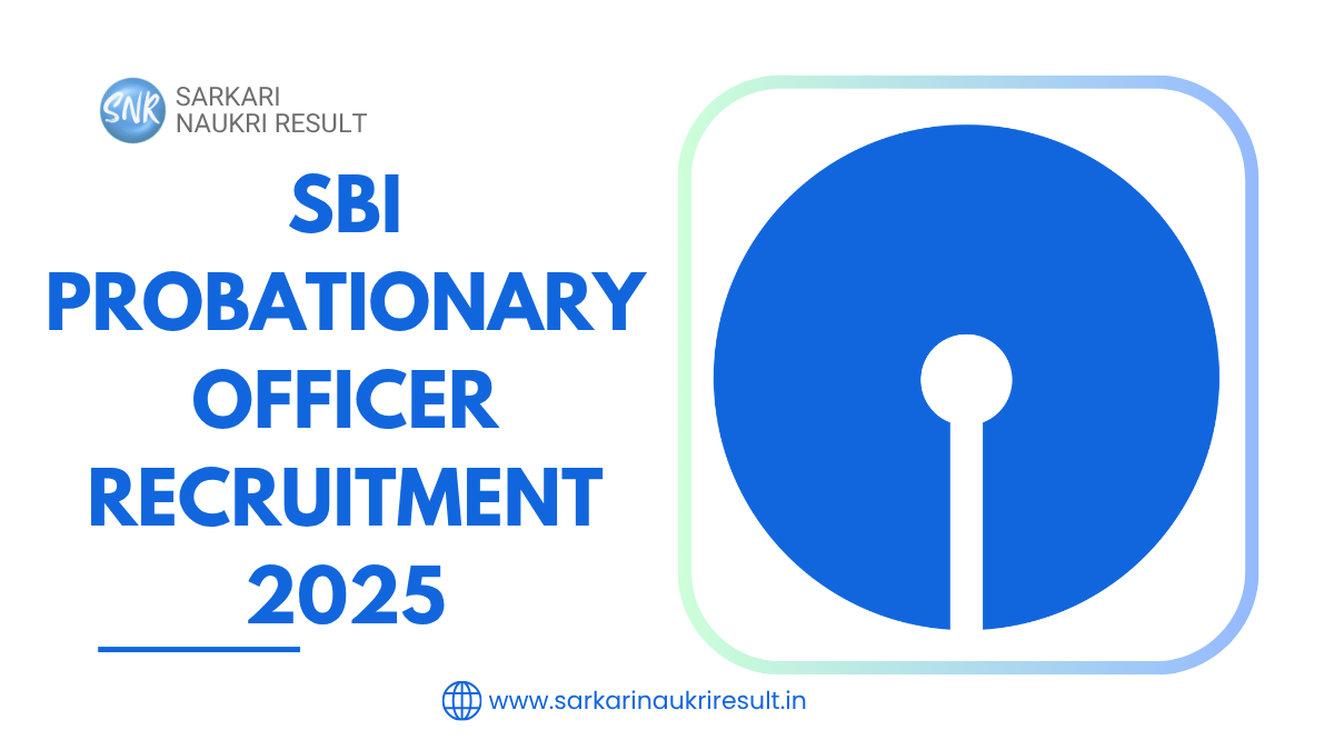 SBI PO Recruitment Notification 2025
