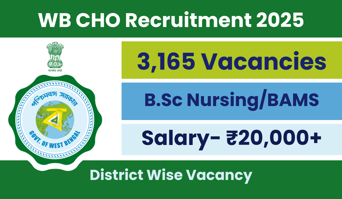 WB CHO Recruitment 2025
